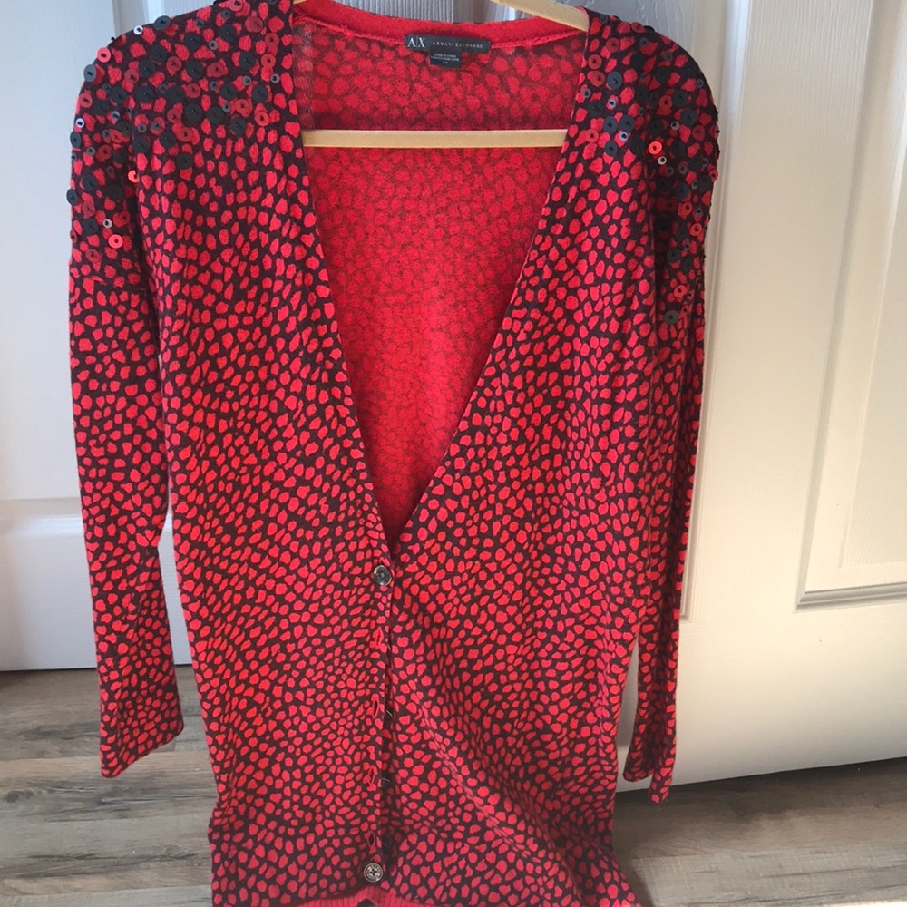 A/X Armani exchange sequin cardigan